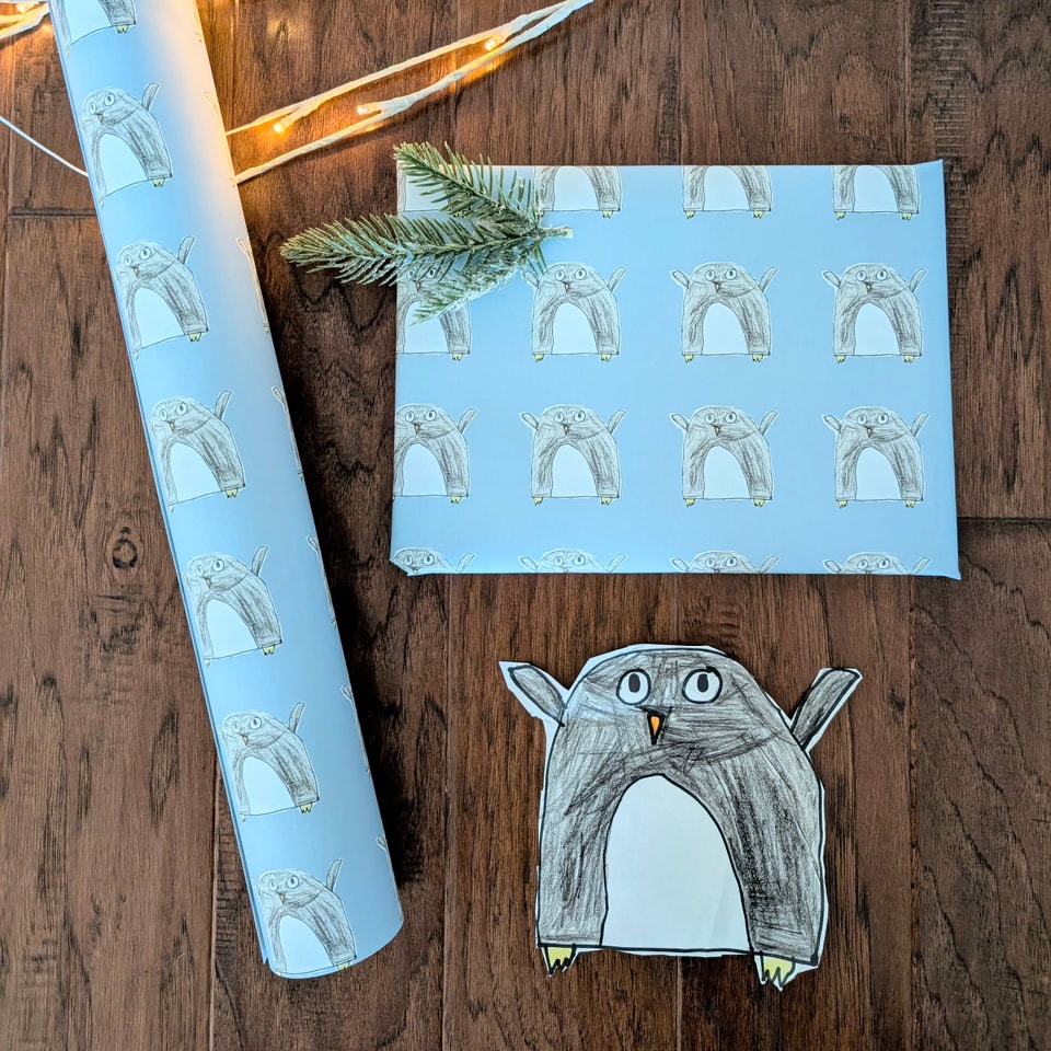 Kids' Art Gift Wrap