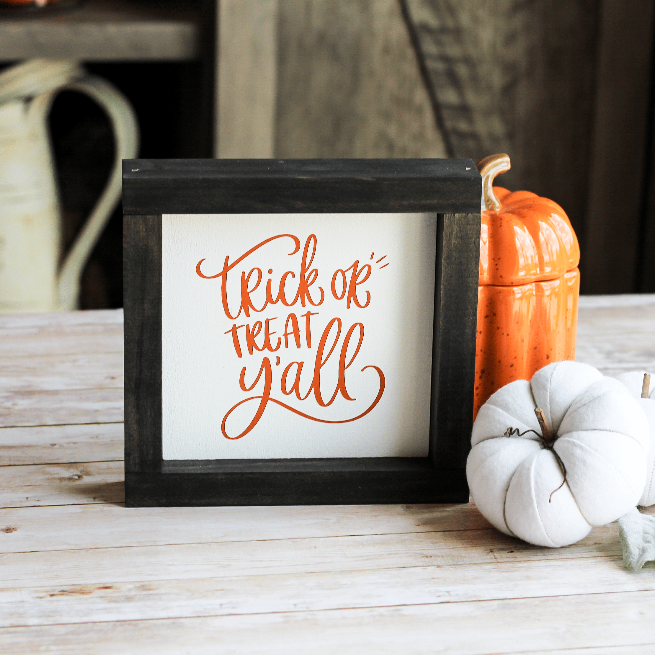 Fall Decor | Autumn Blessings Sign | Rustic Framed Wall Sign