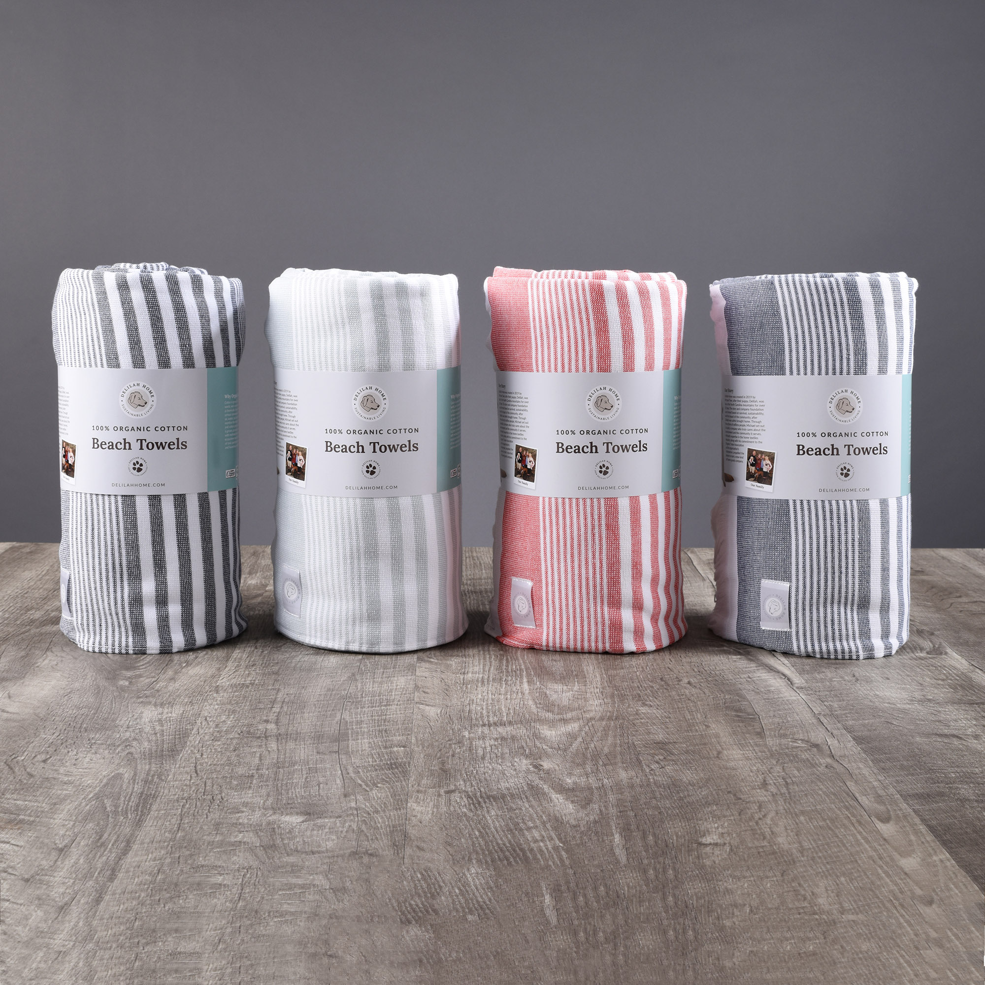 Sunset Beach Towels, 100% Organic & Vegan-Certified