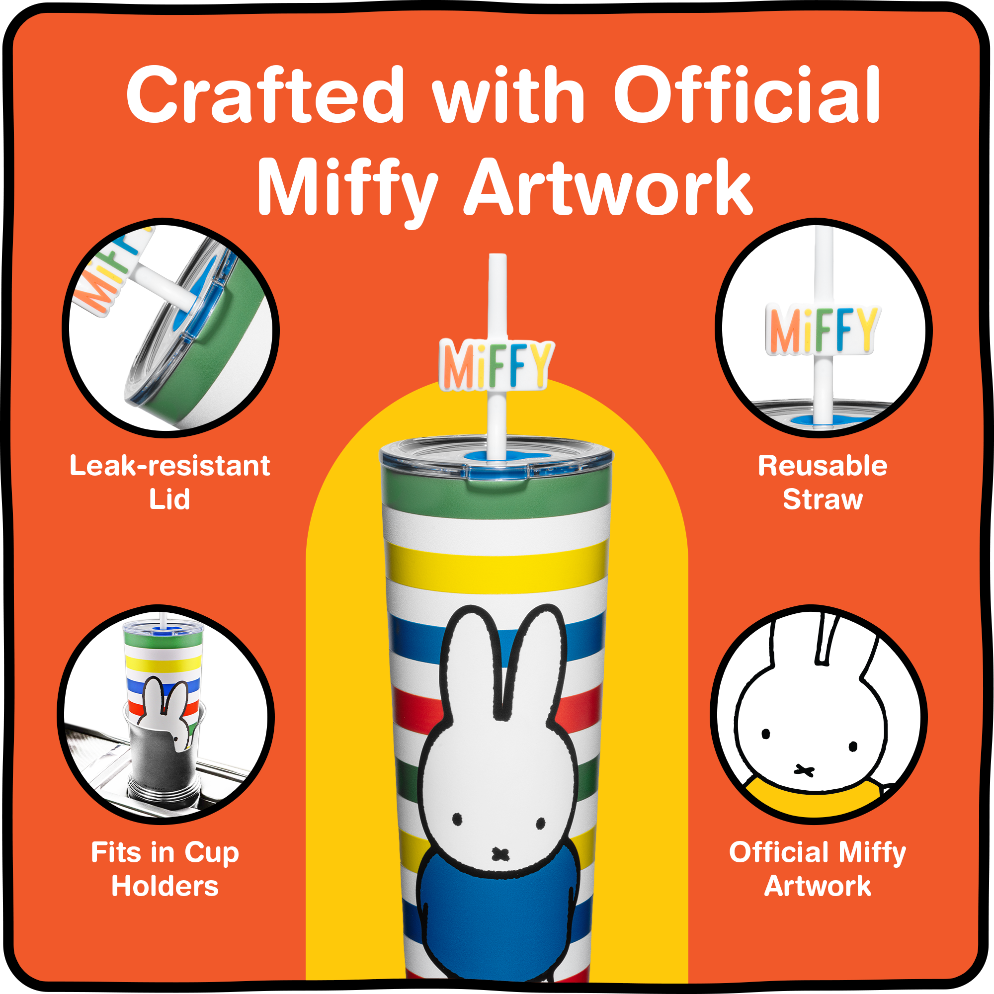 Miffy Stripes Tumbler