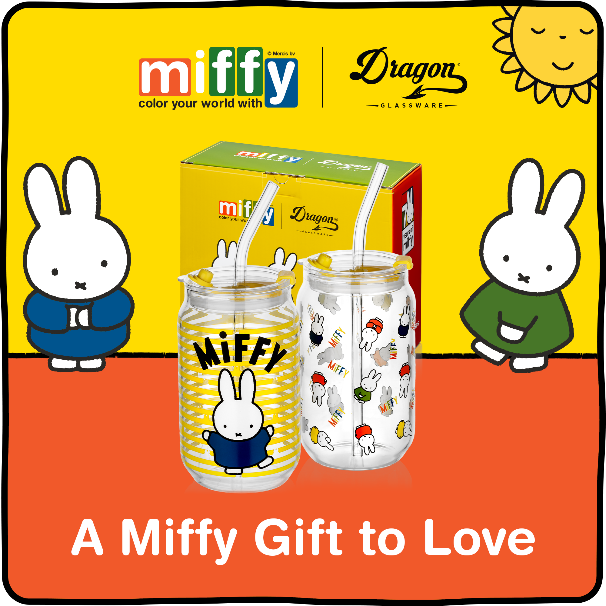 Miffy Iconic Drinking Glasses