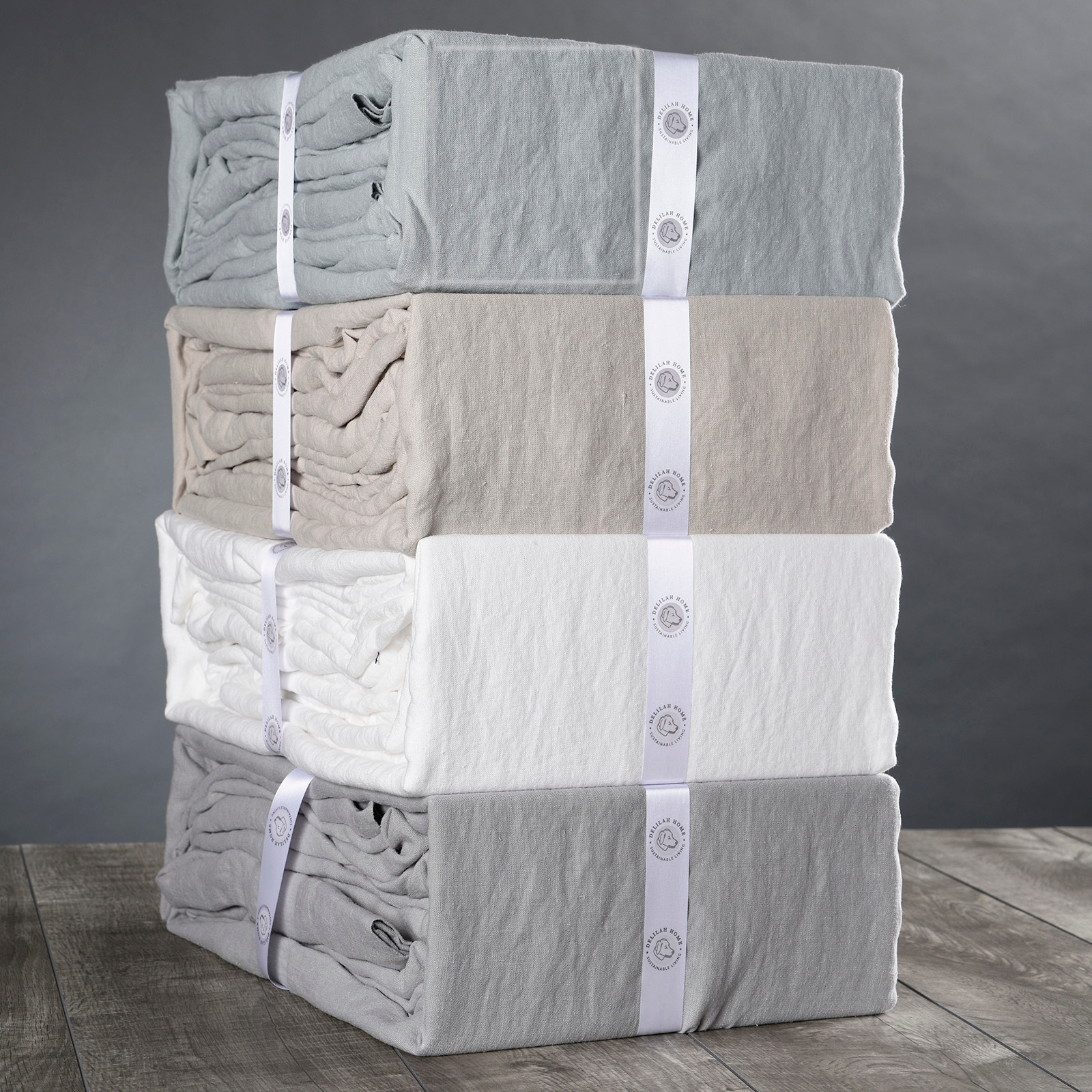 Delilah Home 100% Organic and Vegan Certified Hemp Bed Sheet Collection