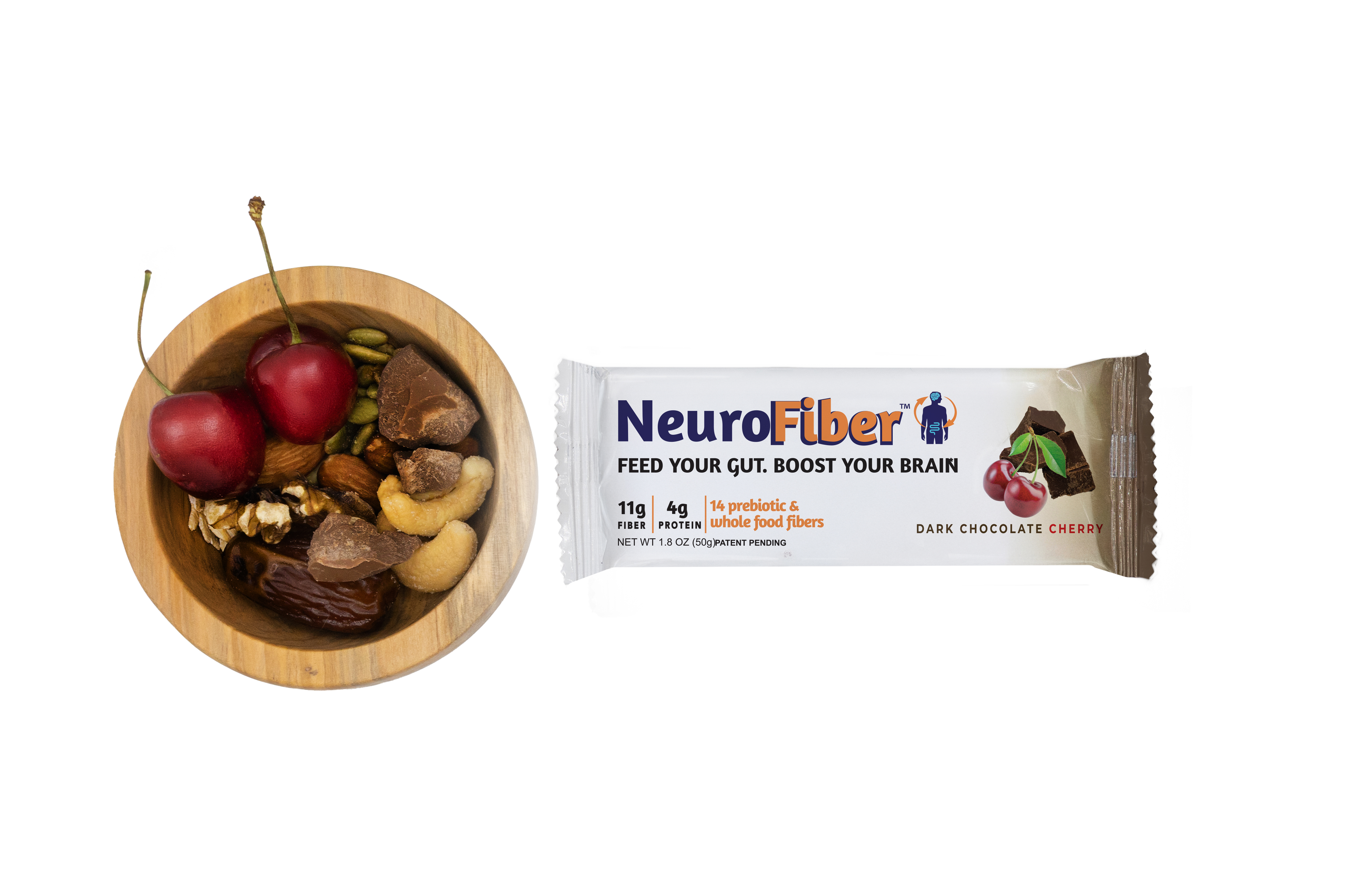 NeuroFiber Box, Chocolate Cherry – 14 bars