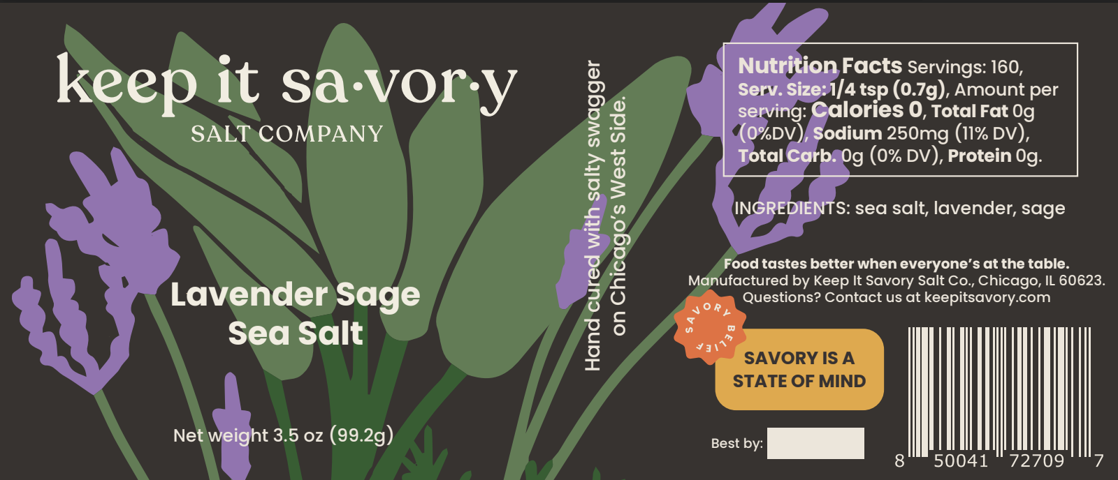 Lavender Sage Sea Salt