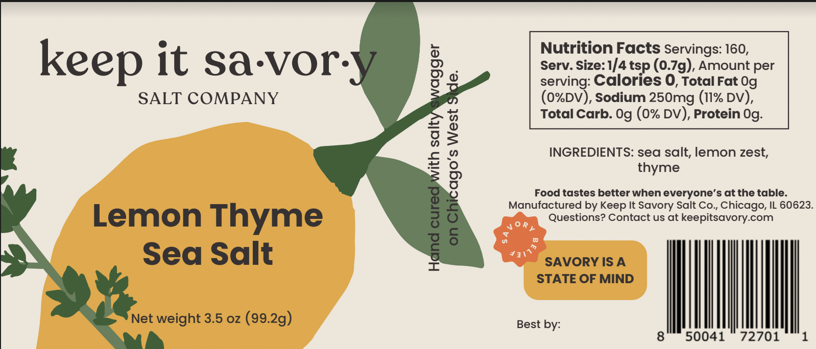 Lemon Thyme Sea Salt