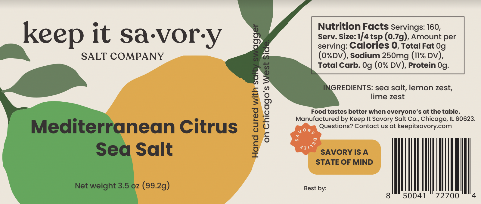 Mediterranean Citrus Sea Salt