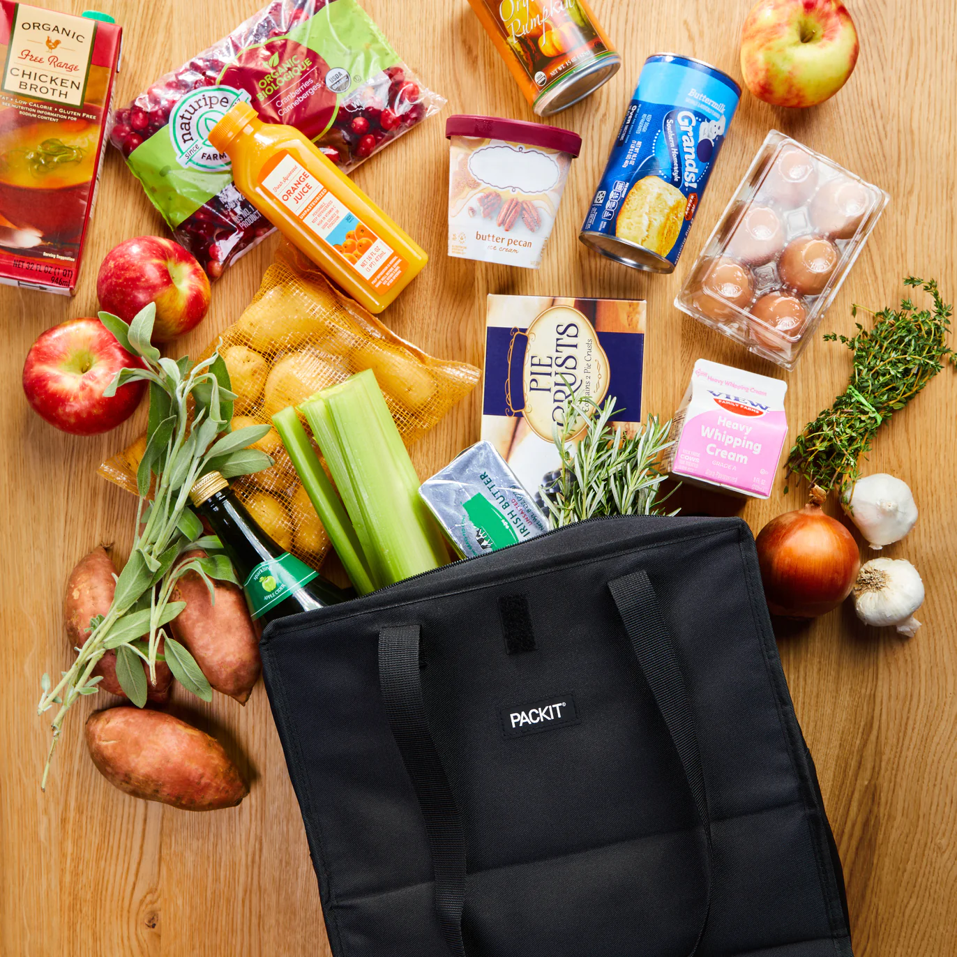 Freezable Grocery Tote - Black NEW!