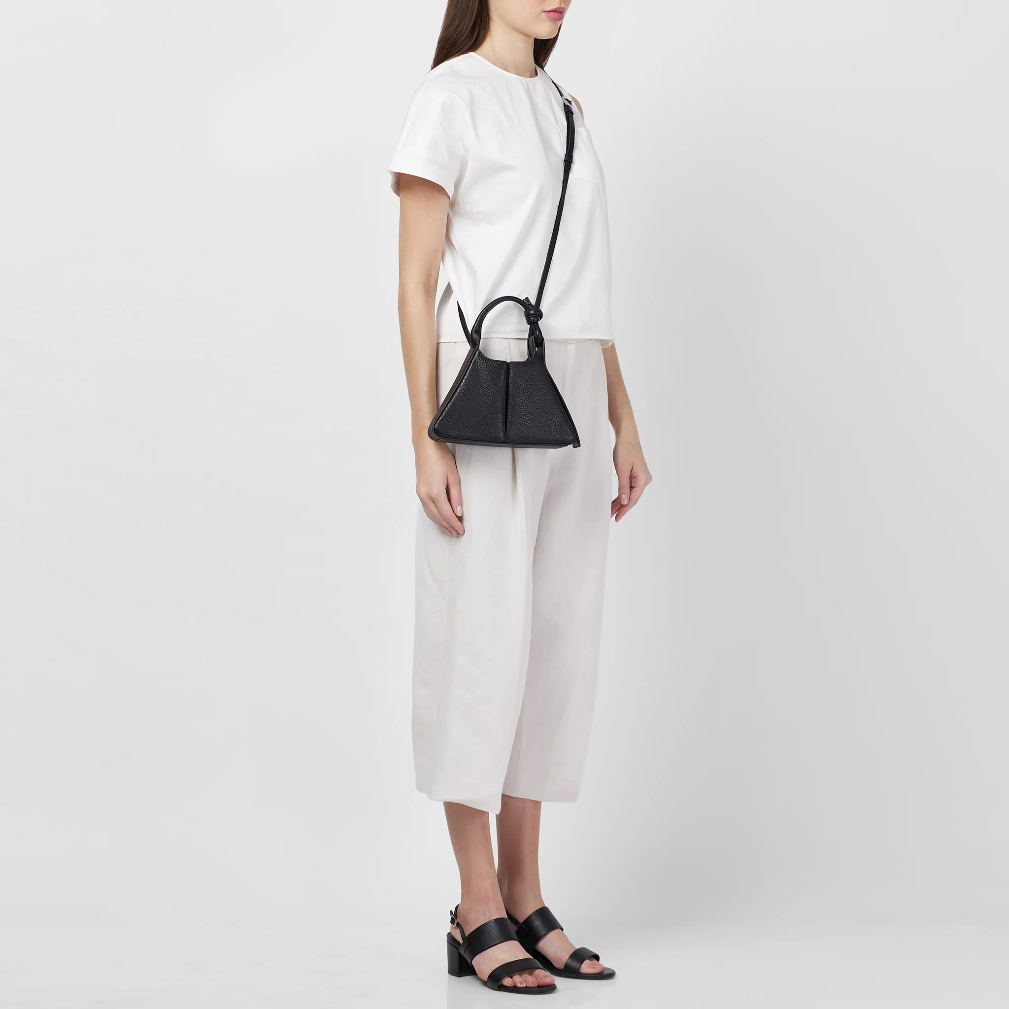 TINA BAGUETTE MINI PEBBLE PLEAT