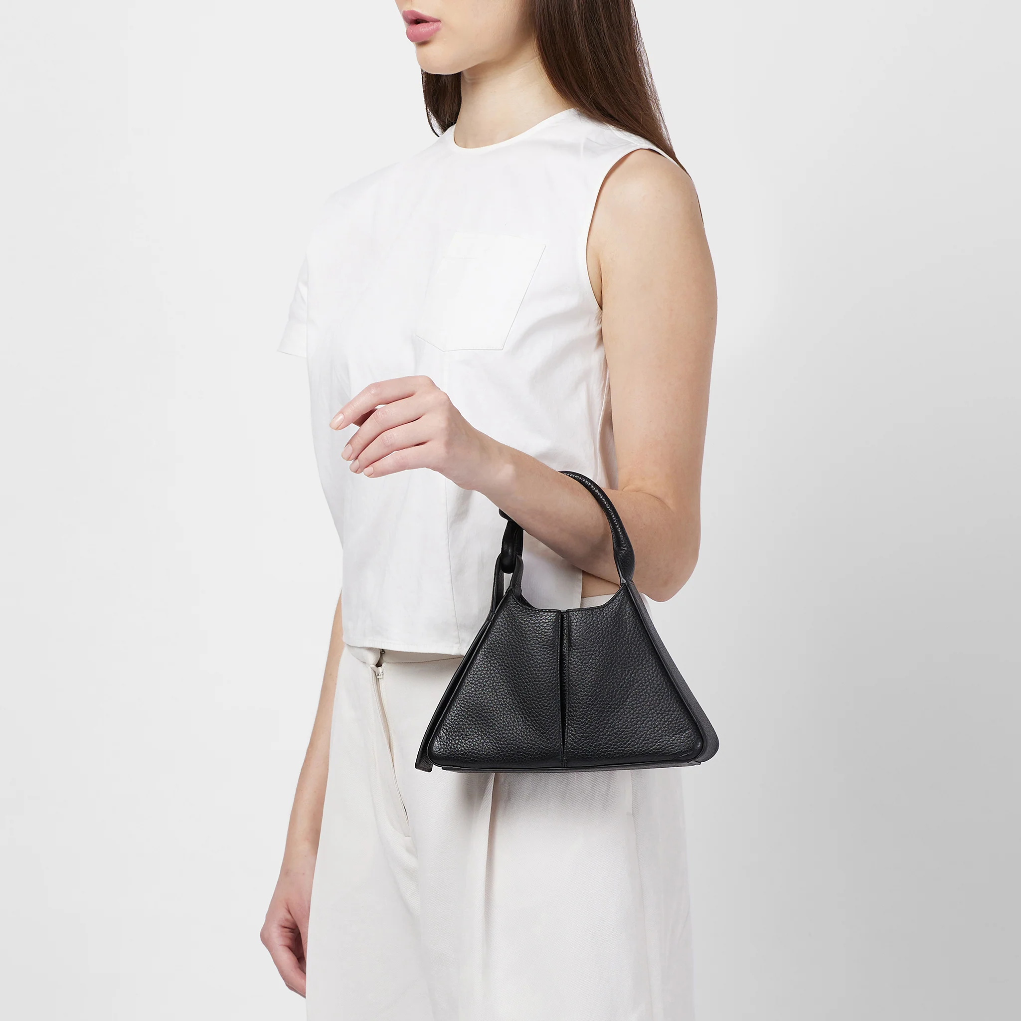 TINA BAGUETTE MINI PEBBLE PLEAT