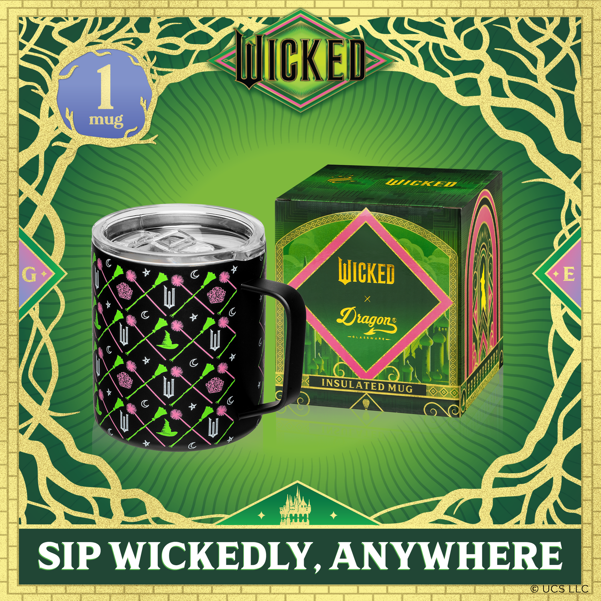 Wicked Black Stainless Steel Camp Mug