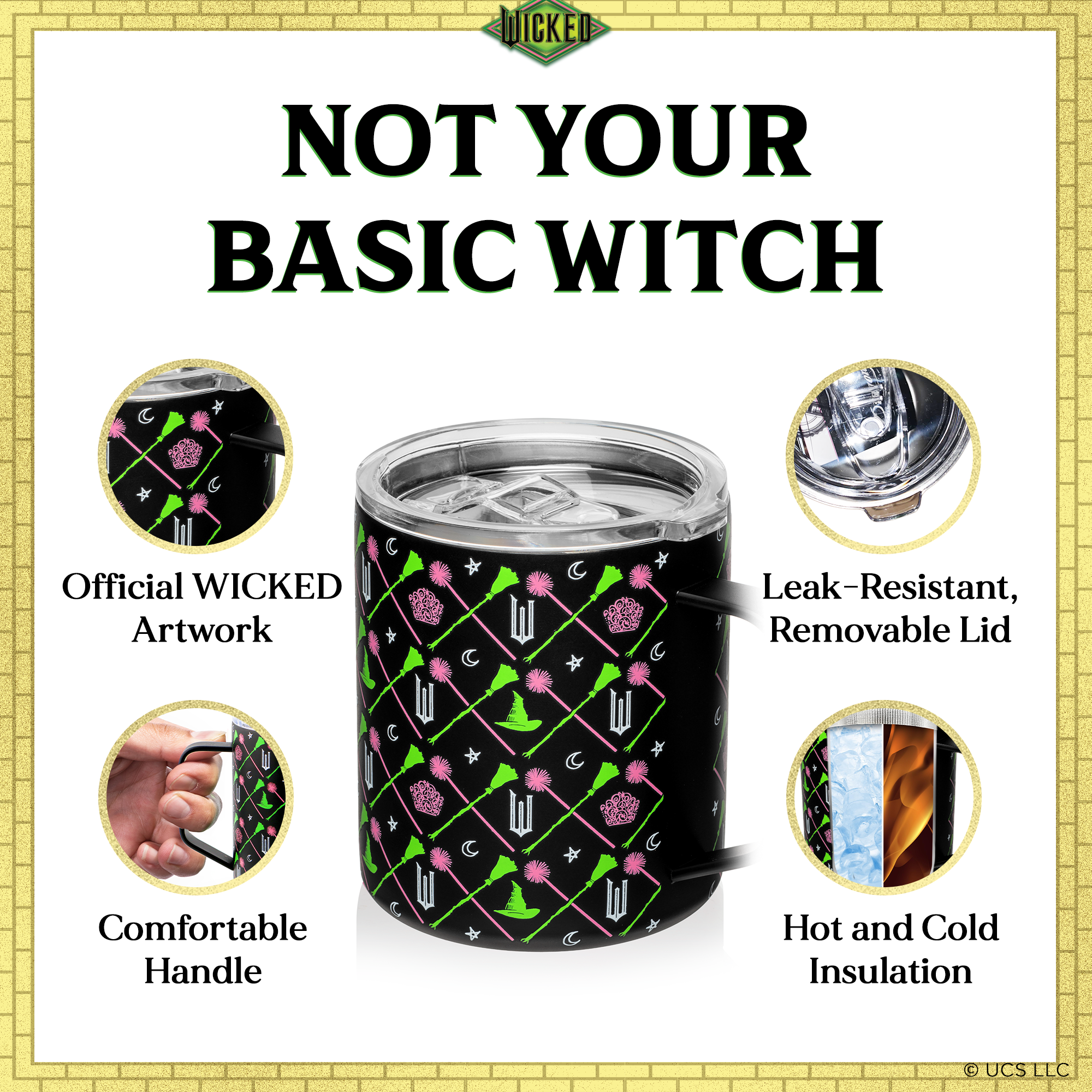 Wicked Black Stainless Steel Camp Mug