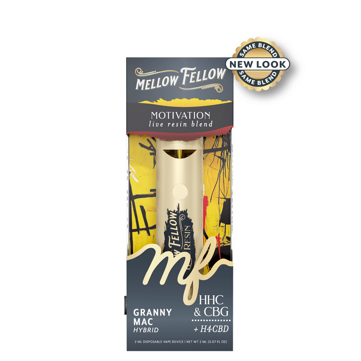 Motivation Blend 2ml Live Resin Disposable Vape - Granny Mac (Hybrid)