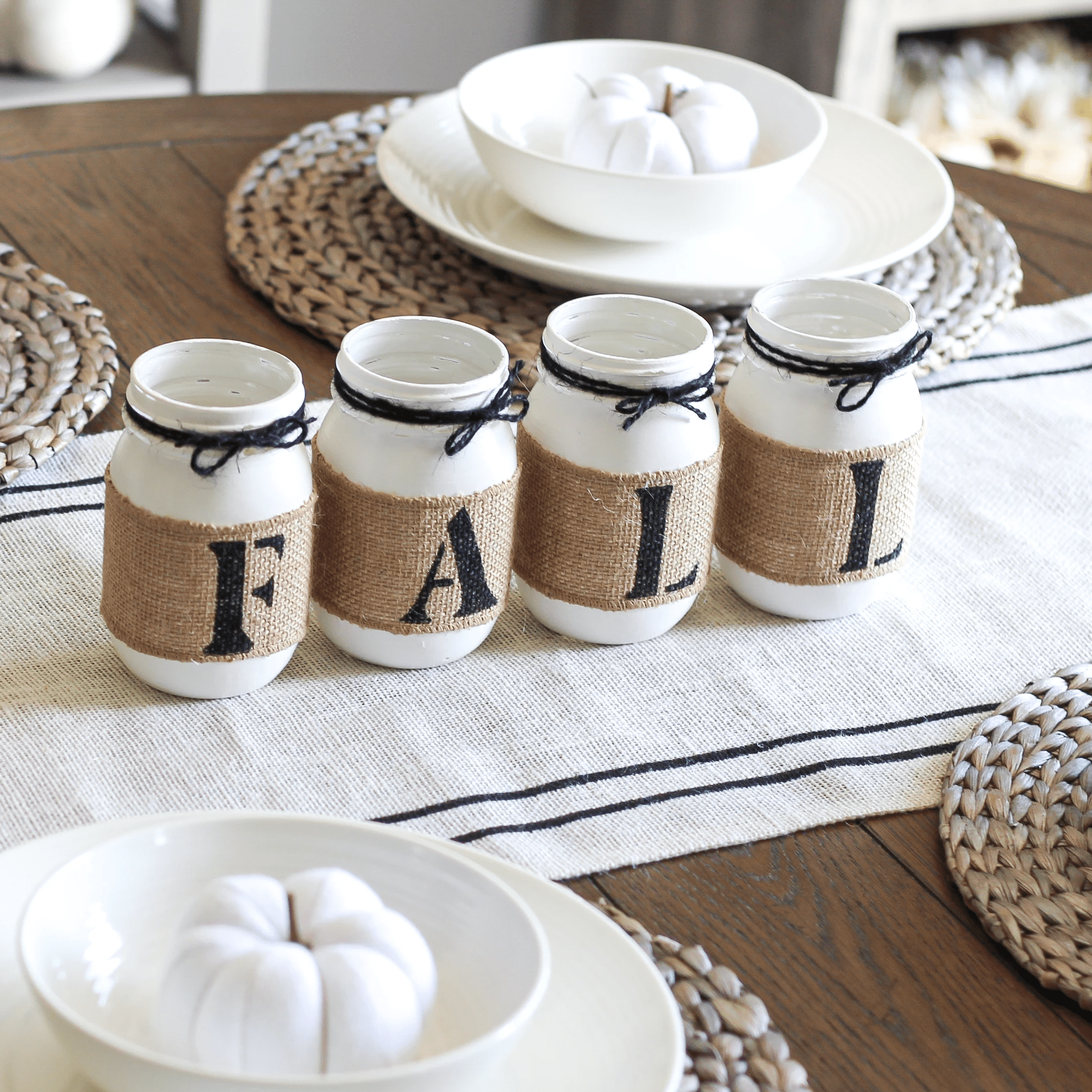Fall Table Centerpiece | Fall Home Decor - Two Sided