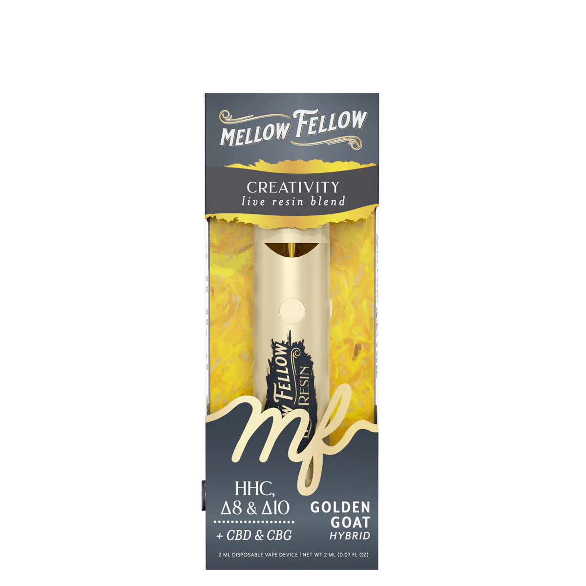 Creativity Blend 2ml Live Resin Disposable Vape - Golden Goat (Hybrid)
