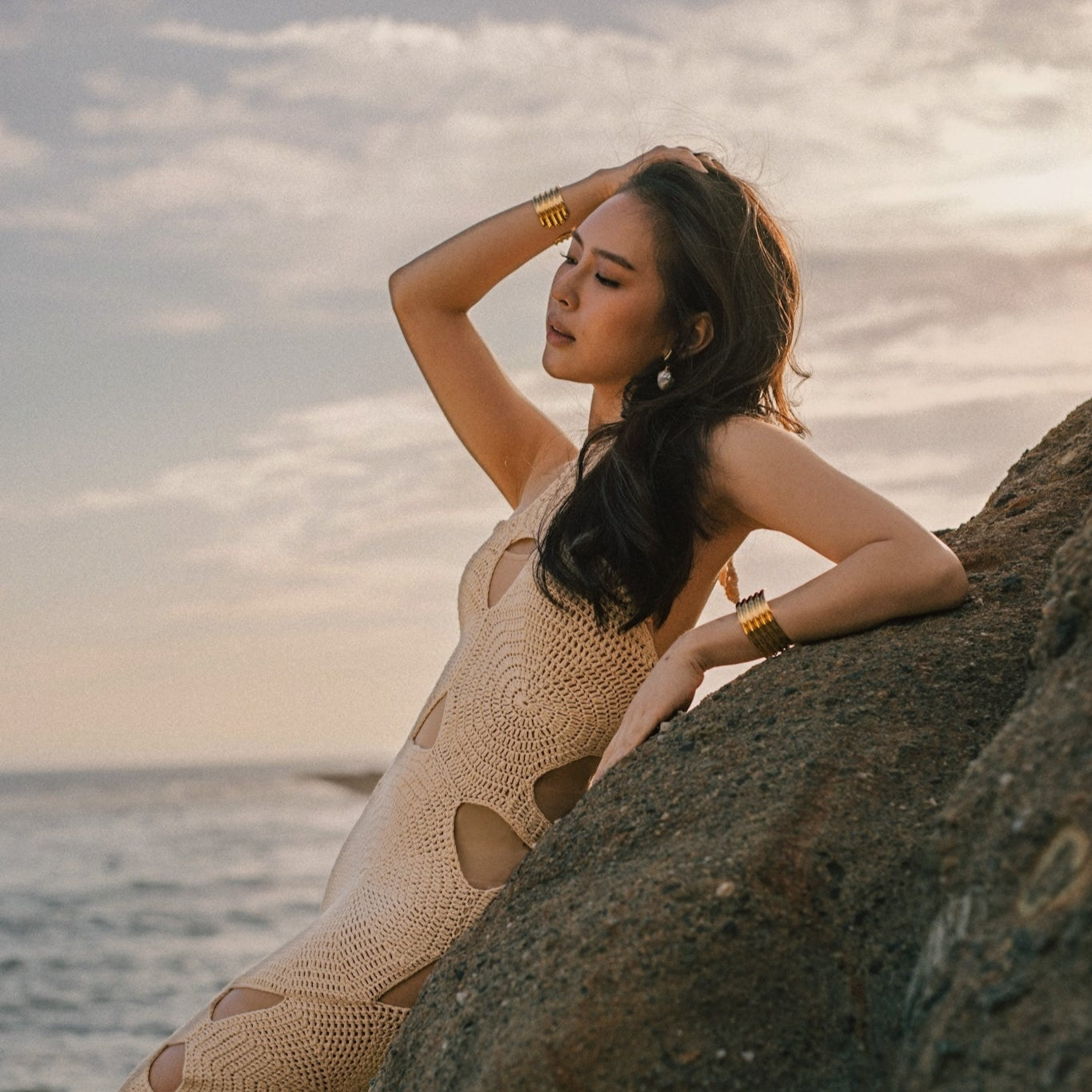 Drop Seashell Pearls
