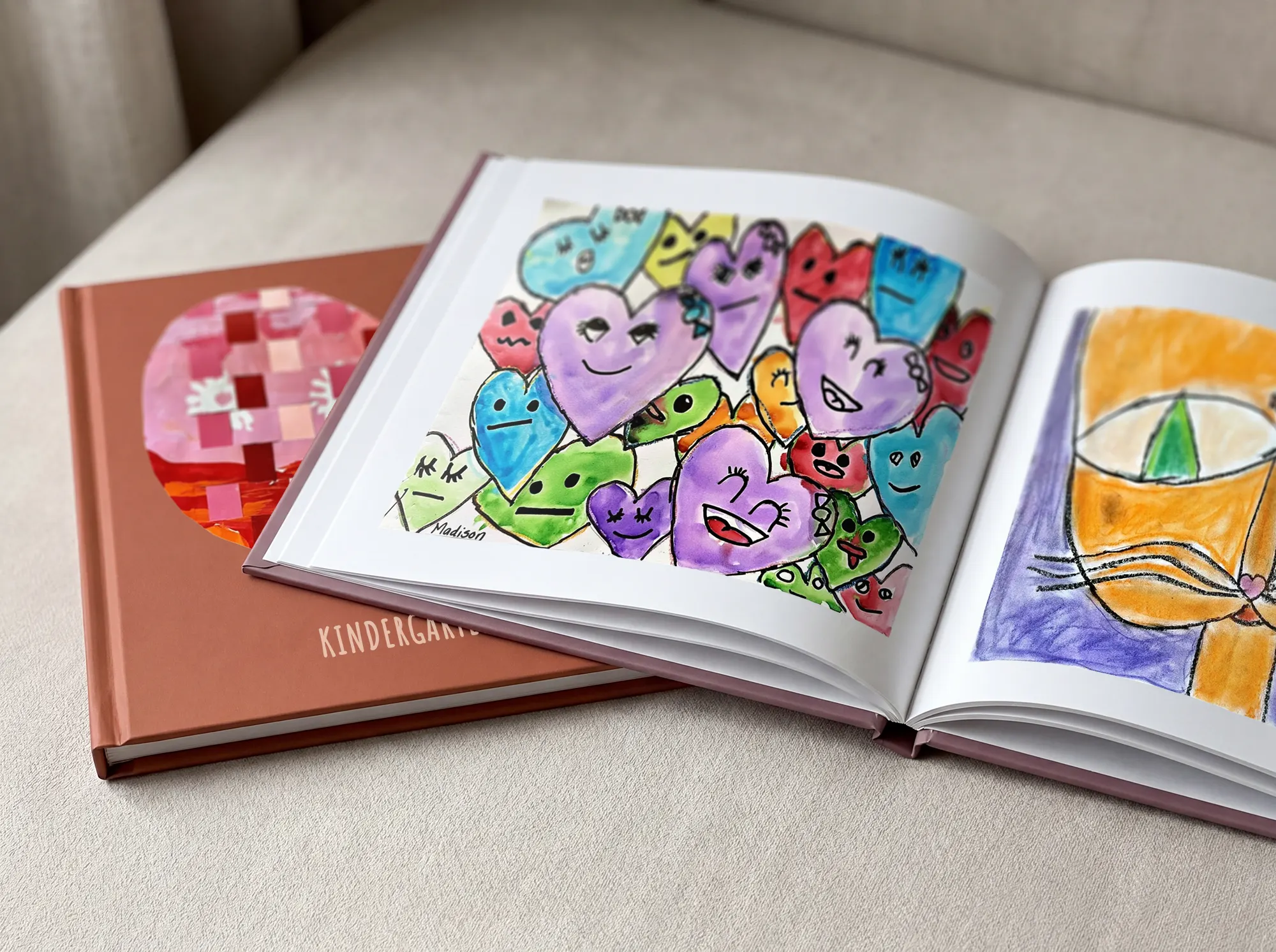 Custom Hardcover Photo Book From Your Kids' Art