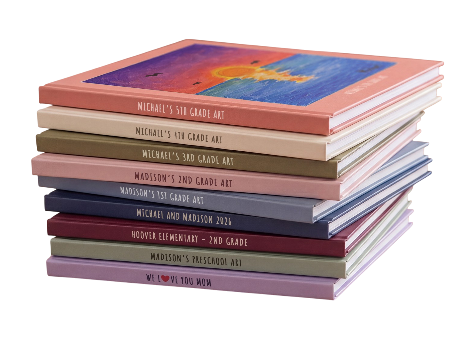 Custom Hardcover Photo Book From Your Kids' Art